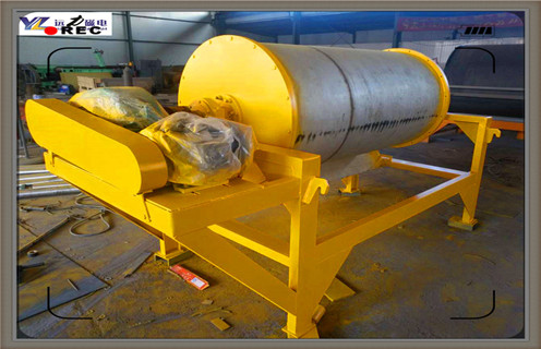 永磁筒式磁選機，賀州永磁筒式磁選機_遠力賀州永磁筒式磁選機的結構磁場分布圖